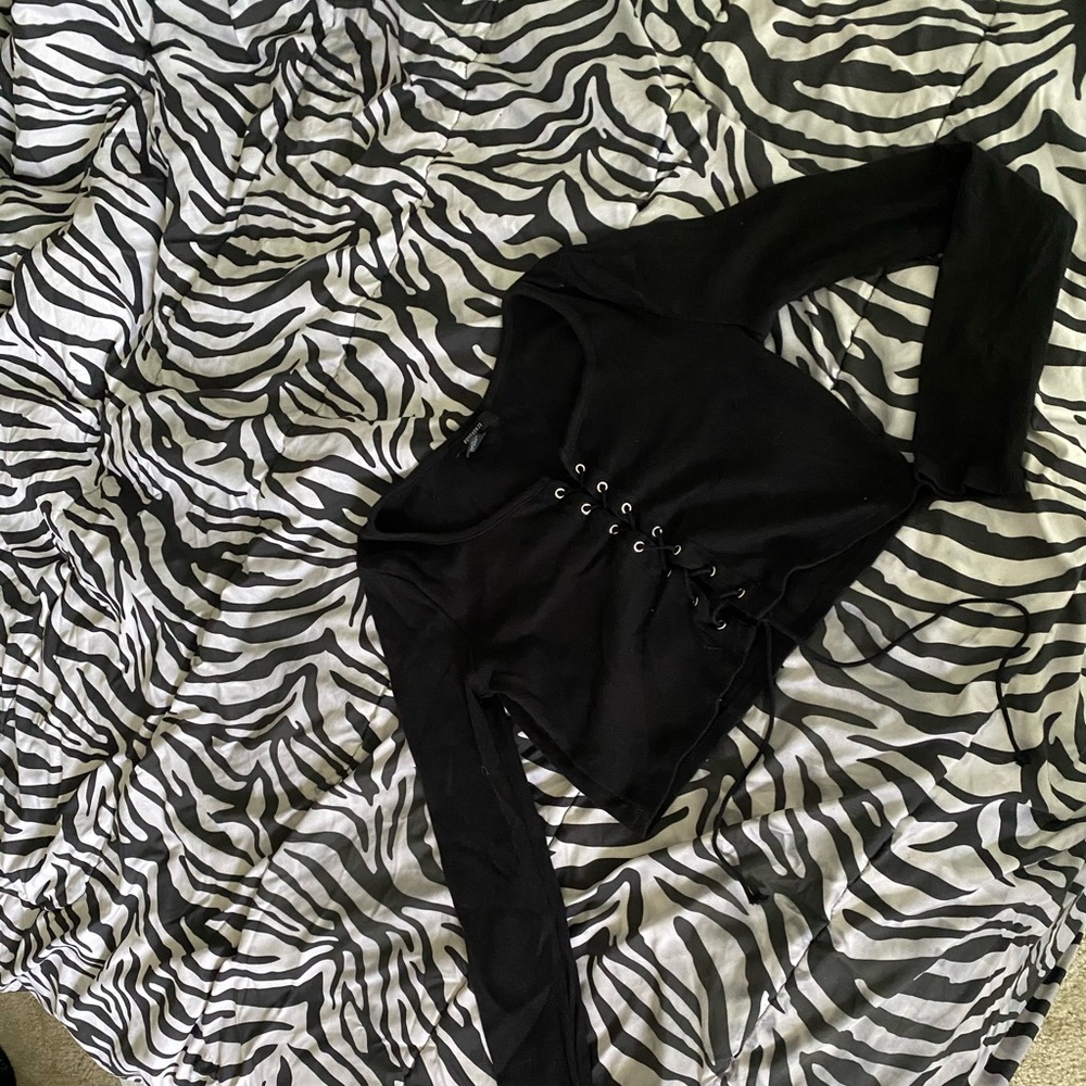 Forever 21 Long Sleeve Crop Top